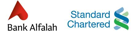 bank alfalah and standard chartered logos
